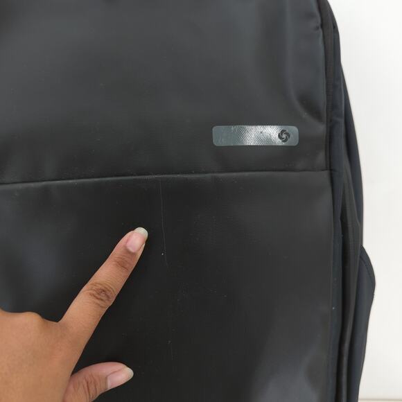 Samsonite Valt Collection Deluxe Backpack Black 120800-1041 RARE NEW FLAW - Picture 3 of 11